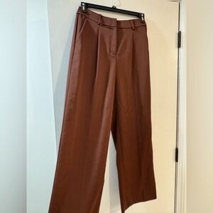 NWT - LOFT The Peyton Trouser - Size 2 - Metallic Copper Brown